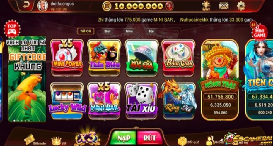 Cổng game Bethu Club cùng các tính năng siêu việt 