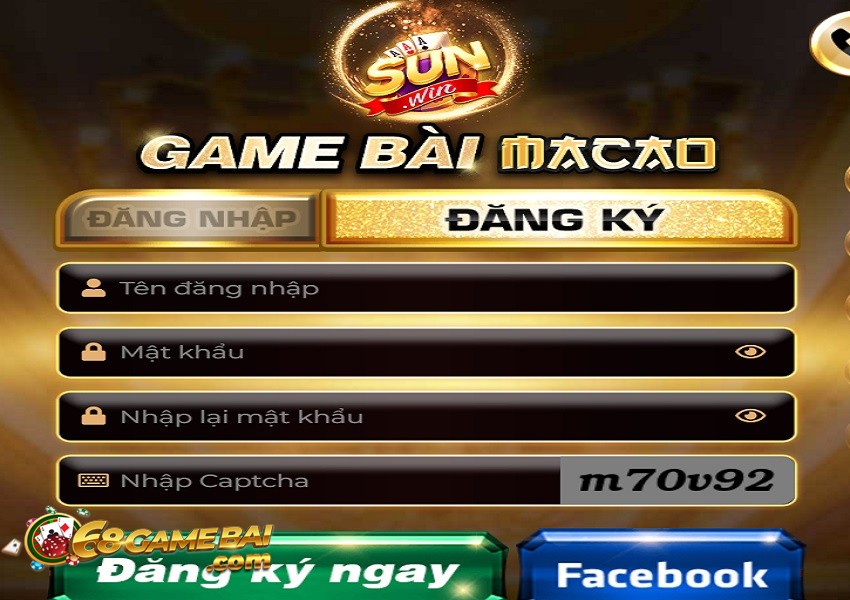 Hướng dẫn thiết lập tài khoản mới tại cổng game bài Sunwin