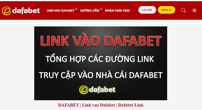 Link vào nhà cái Dafabet mới nhất