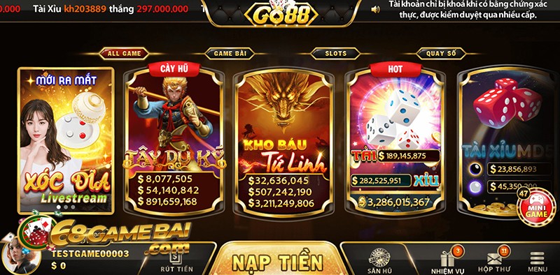 Tổng quan về game bài đổi thưởng trực tuyến Go88